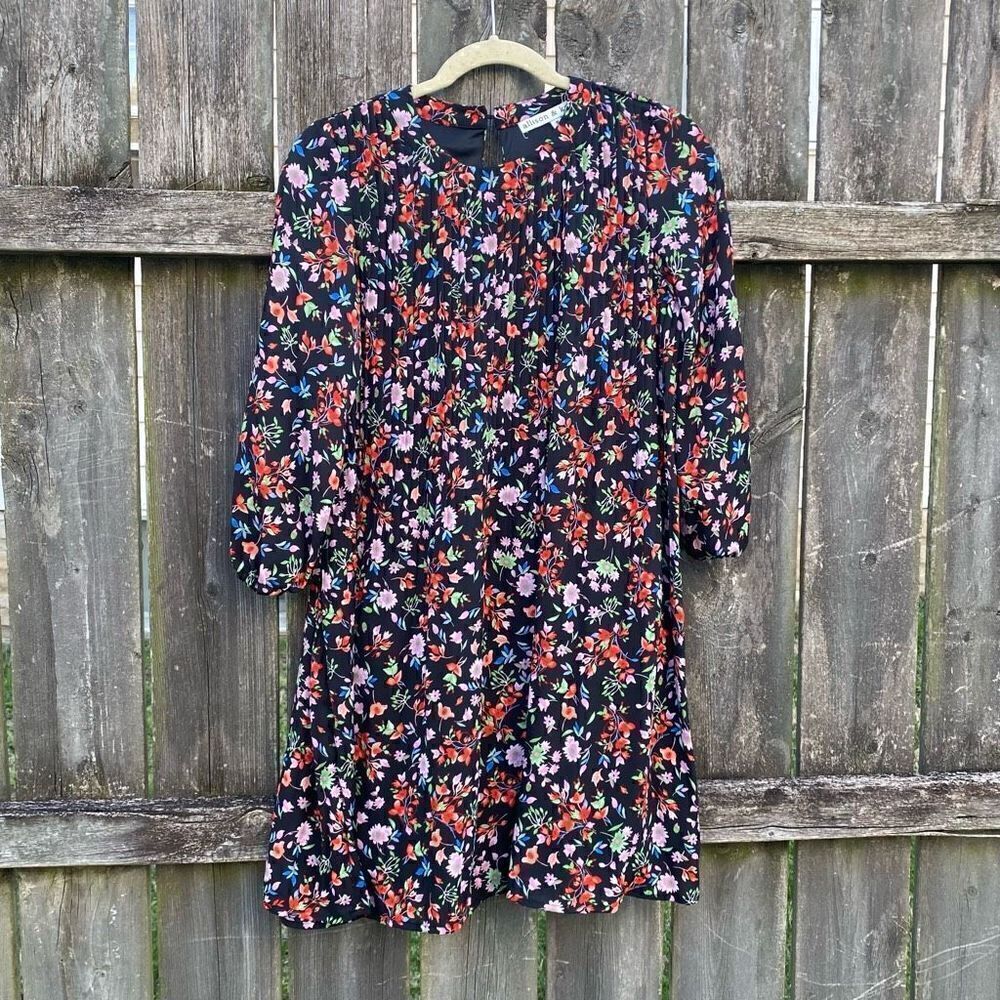 Allison & Kelly‎ Floral Pleated Dress | M
